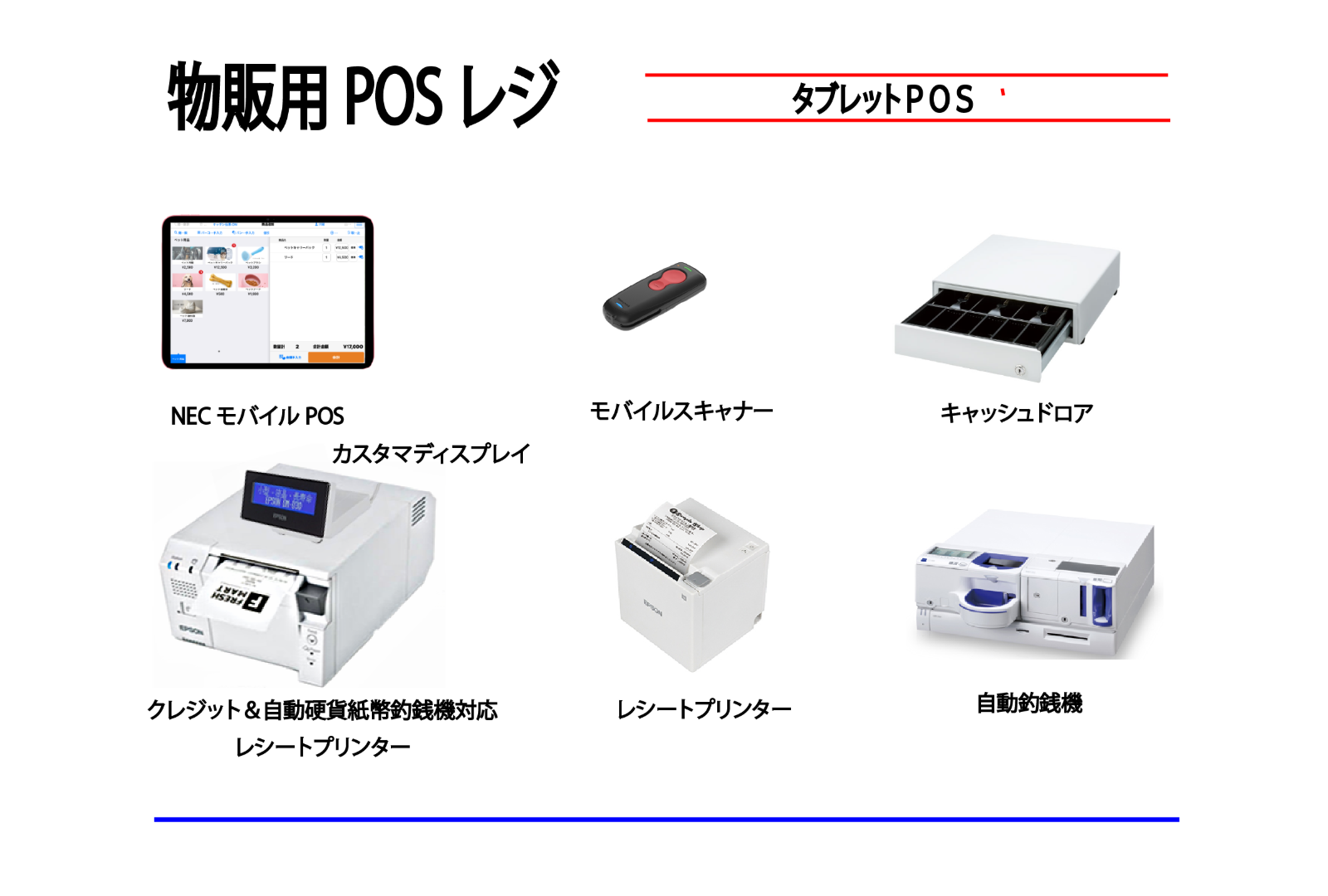 NECモバイルPOS物販